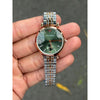 Emporio Arman i Women Two Tone Green Dial Diamond
