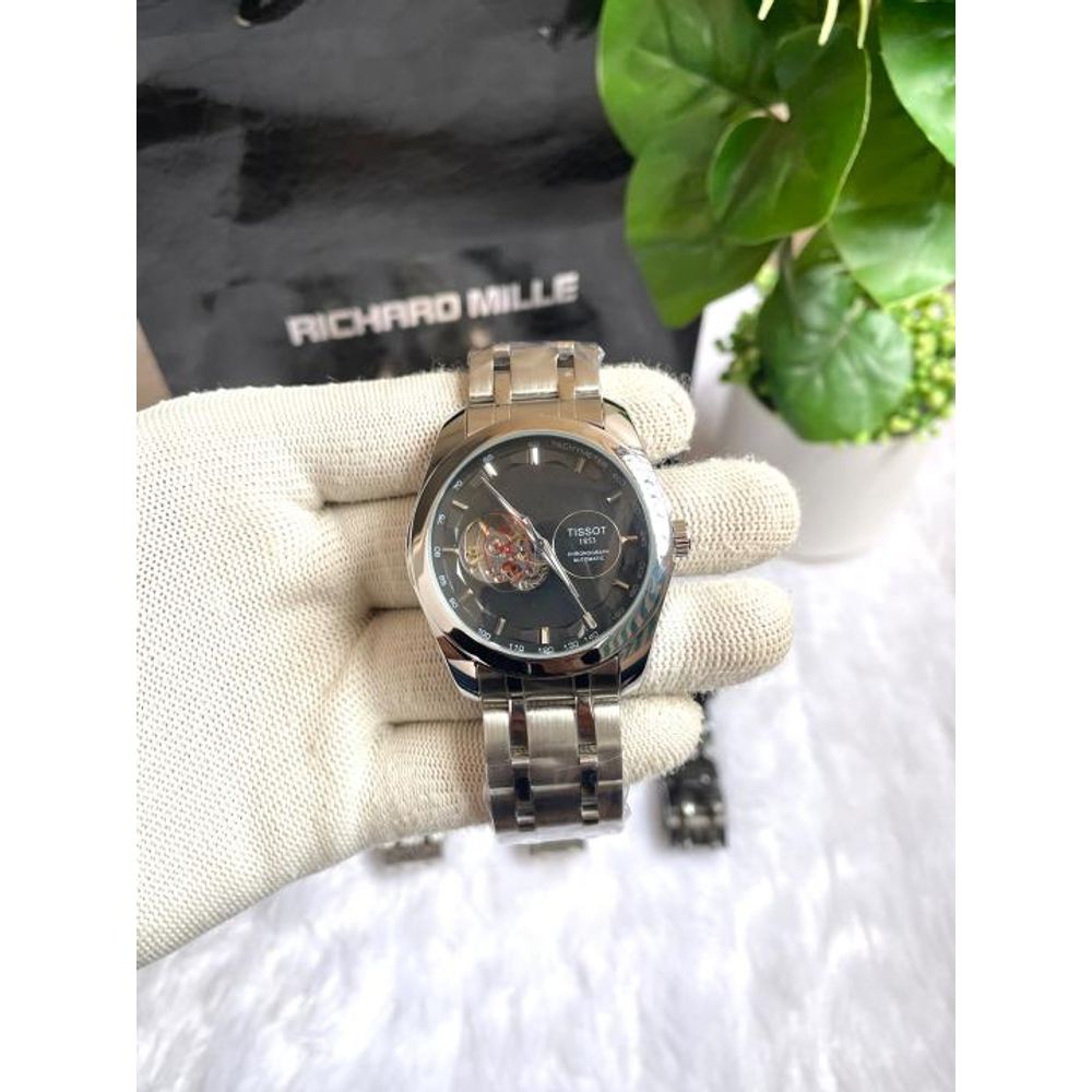 Tisot Couturier Automatic Silver Black AT453