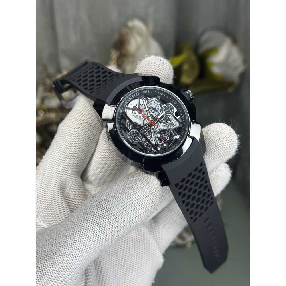 Jacob&Co. Sher E Punjab All Black Premium Quartz Watch