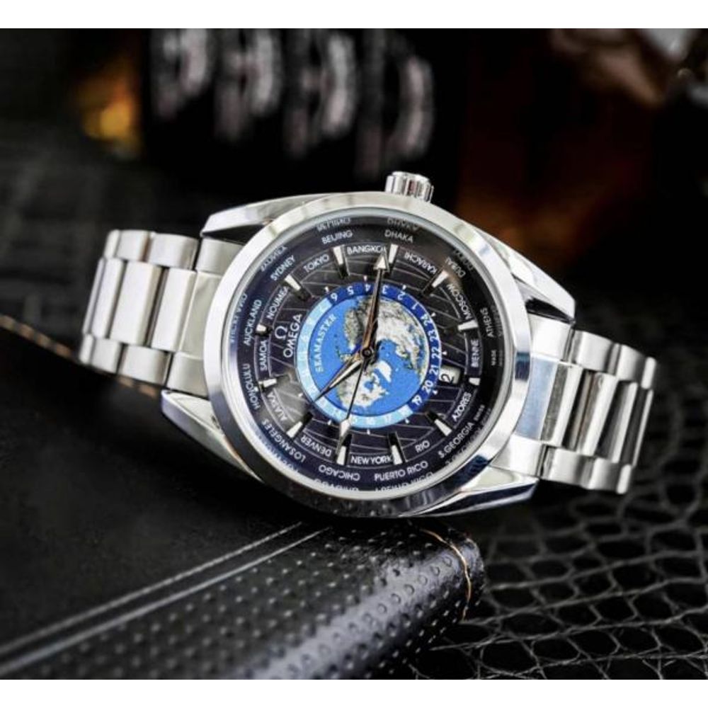 Omegga Seamaster Aqua Terra World Map ( Swift Movement )