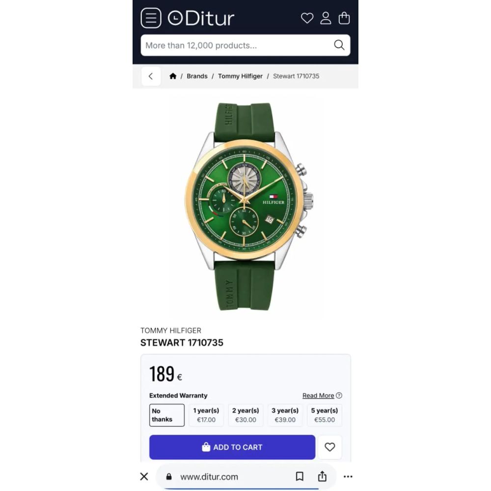 Tommy Hilfigar Stewart Chronograph