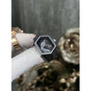 Fossi l Serpentine Silver Black Ring Analog Watch