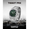 Tissoo_t 1853 Prx Powermatic Quartz  silver green checks
