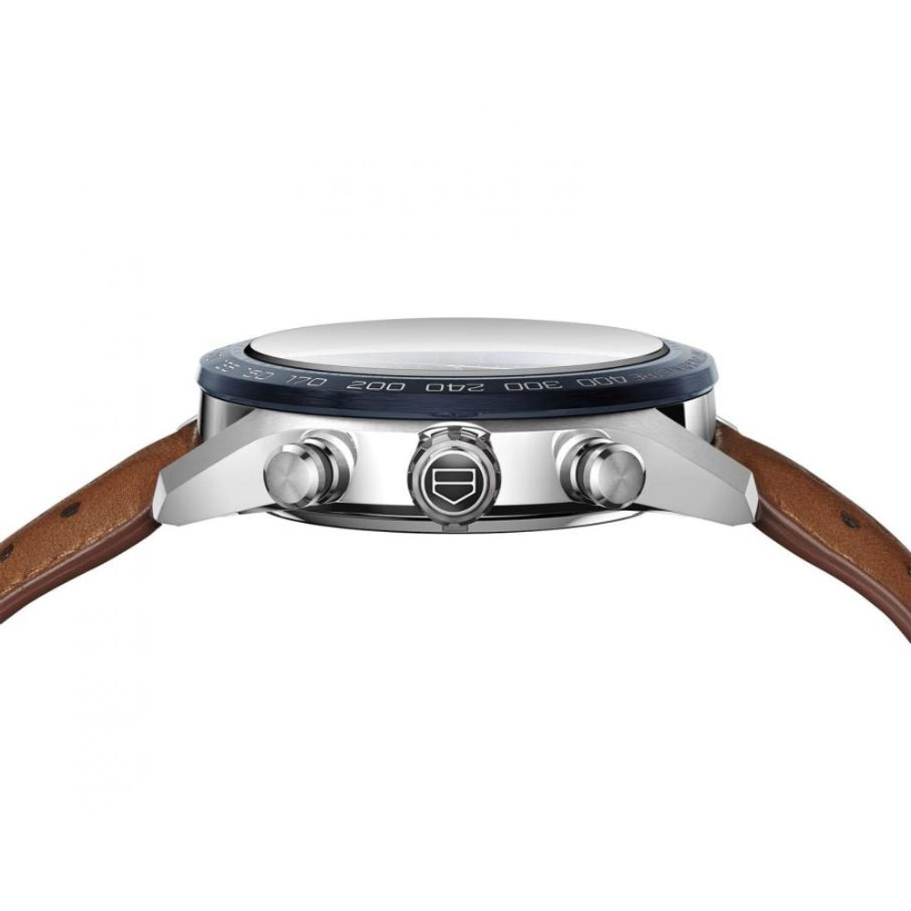 TAG Heuuer Carrera Chronograph brown and blue