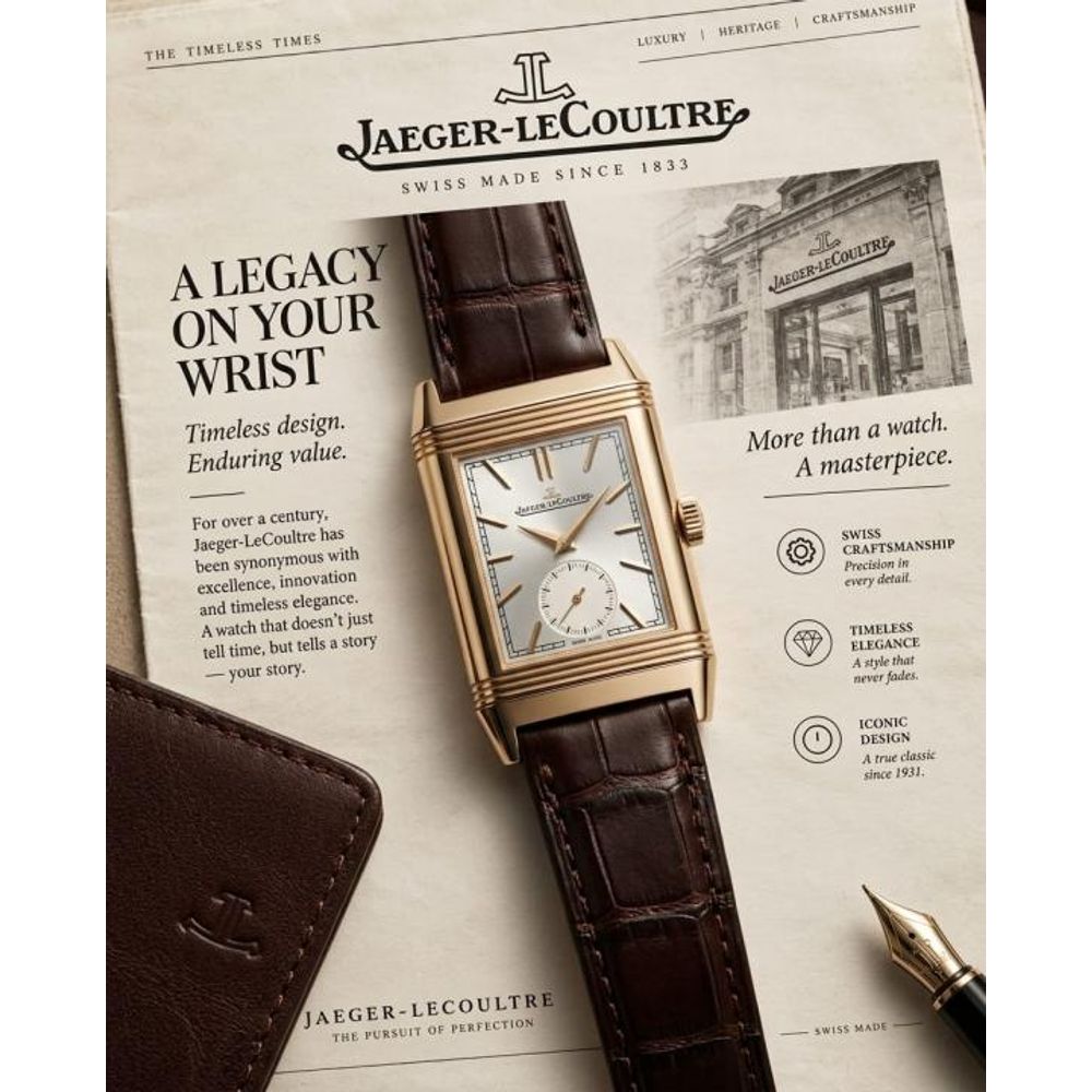 Jaegar-Le Coultre Reverso Tribute Duoface Small Seconds brown copper white