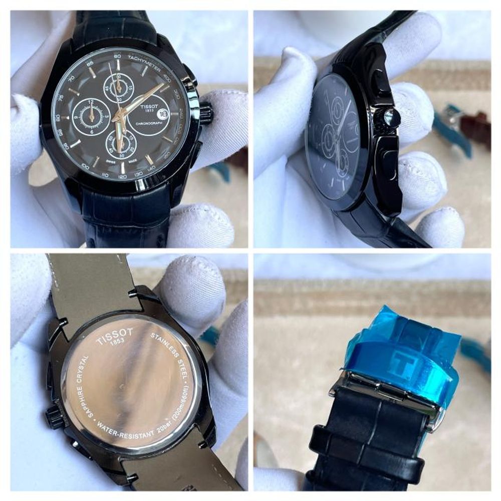 Tisot Couturier Chronograph Full Black AT298