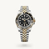 Roleex GMT Master Automatic Yellow Gold Two Tone Black Dial  (192)