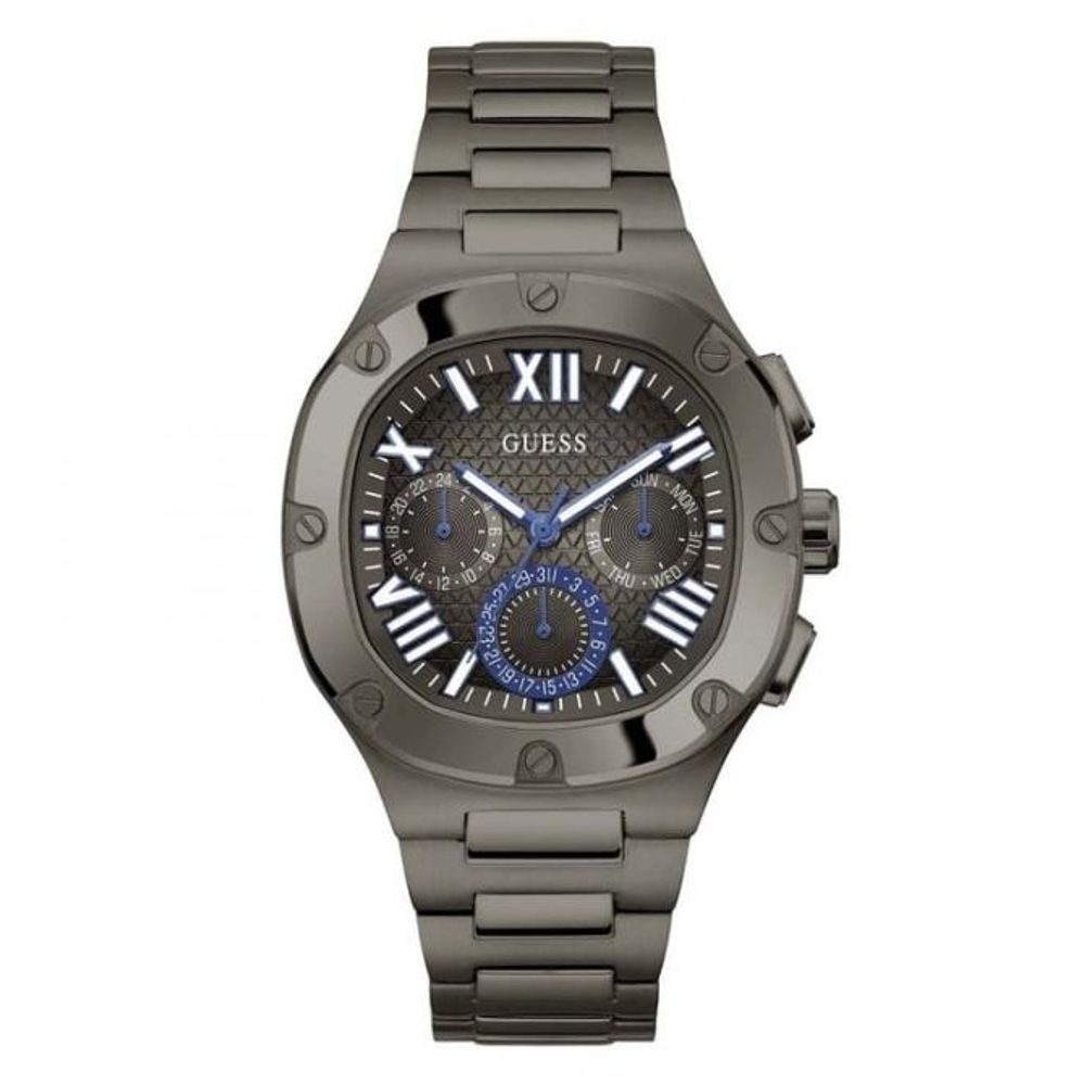 GUES_S HEADLINE Men Gunmetal  Square