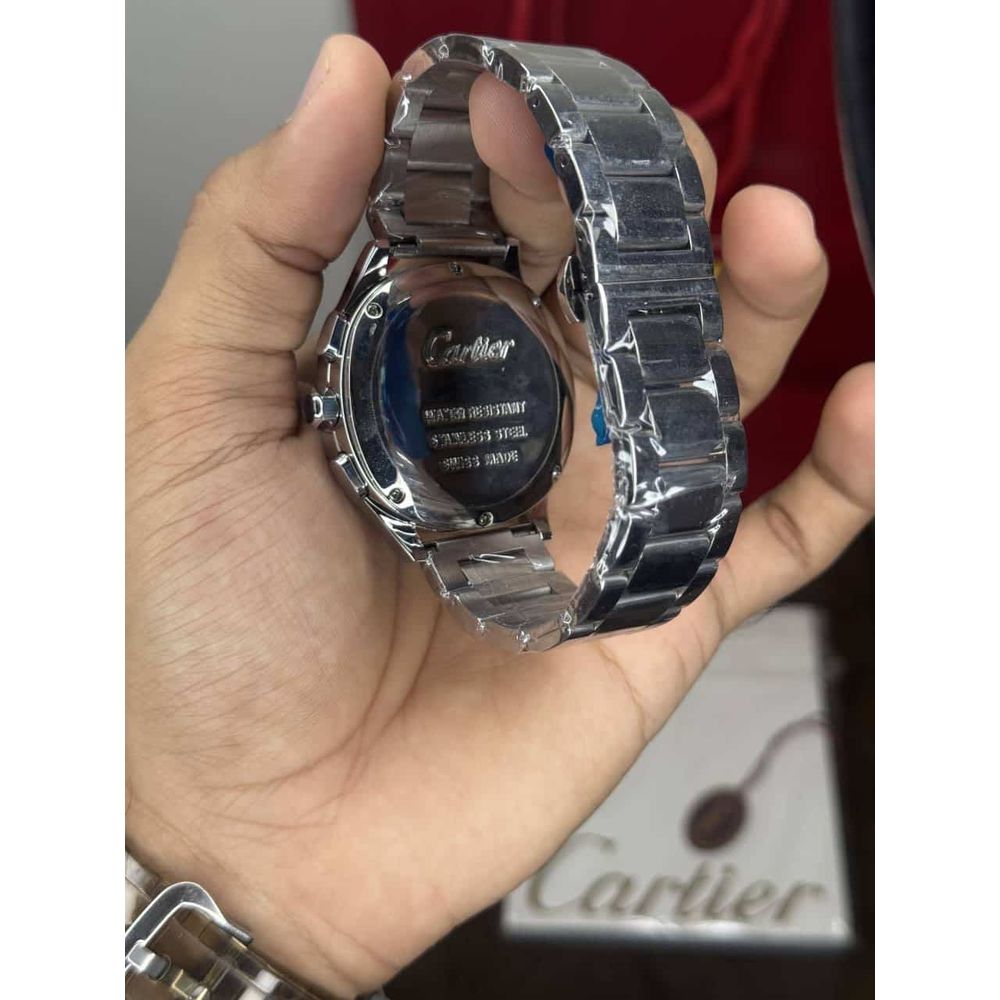 Cartie r Santos Silver Blue Limited Edition Watch