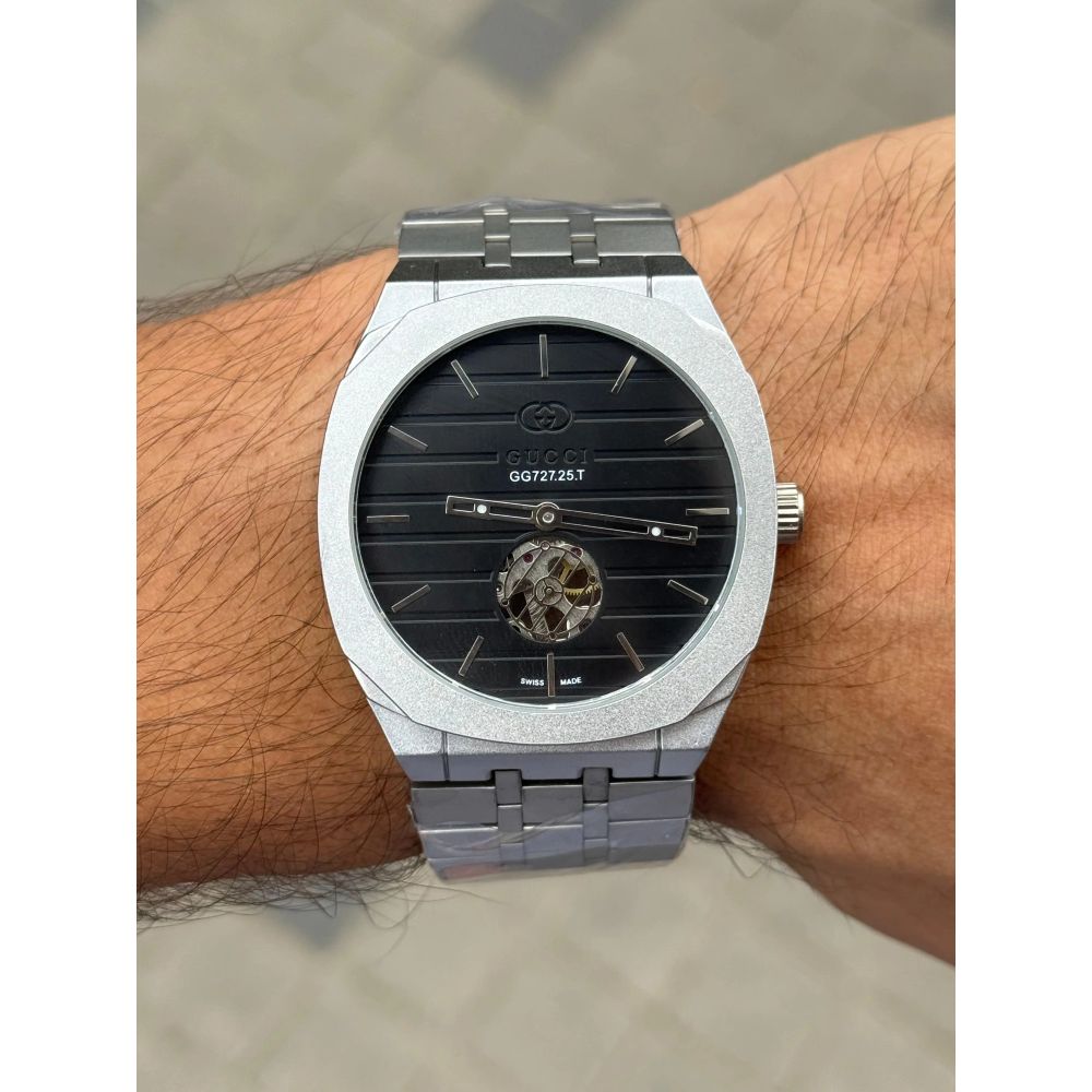 Gucci Tourbillon Automatic Silver Black
