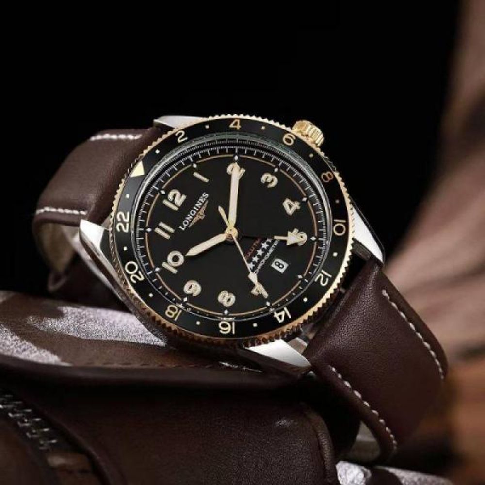 Longine Chronometer Premium Quartz Brown
