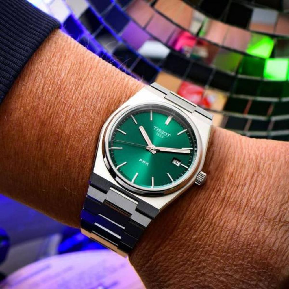 Tissoo_t 1853 Prx Powermatic Quartz silver green plan