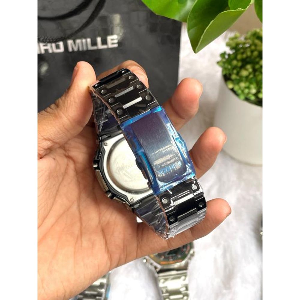 CASIO GSHOCK B2100 METAL FULL BLACK AT308