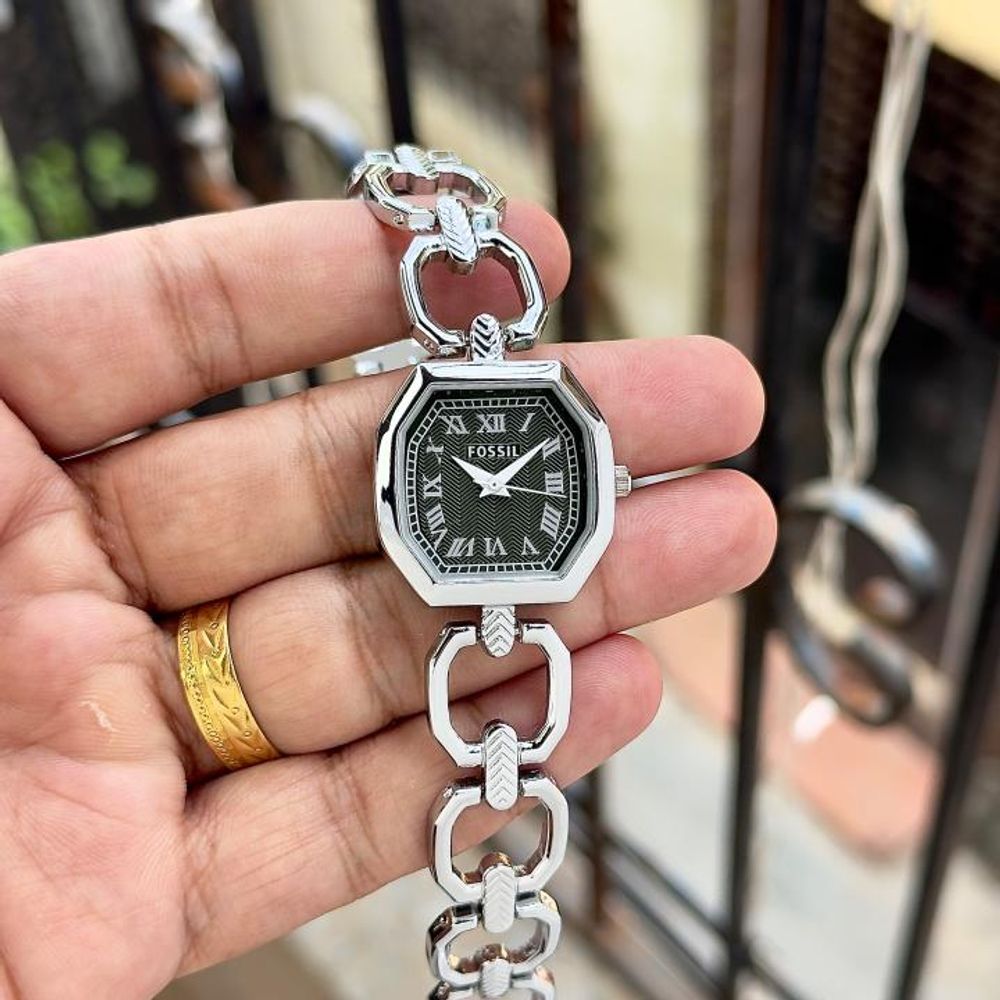Fosil Harlow Silver..Green