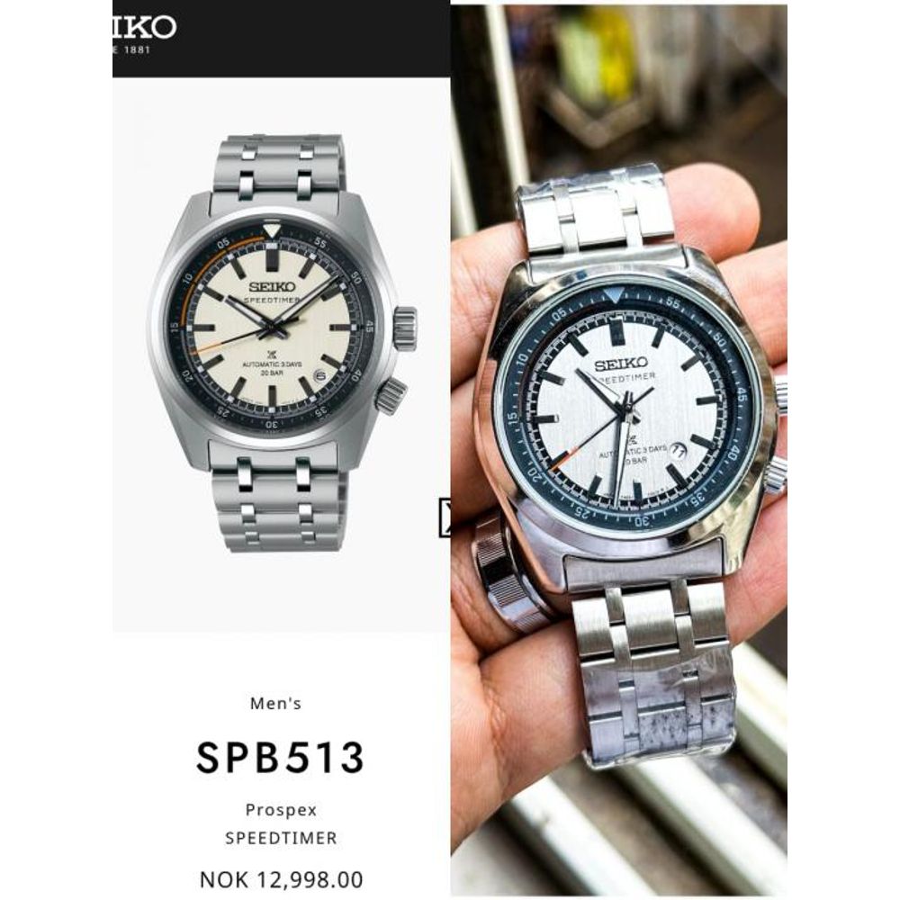 Seiko Prospex Speedtimer Con Temporizador  Silver-Grey