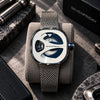 Seven Friday Silver Blue Milanese Belt