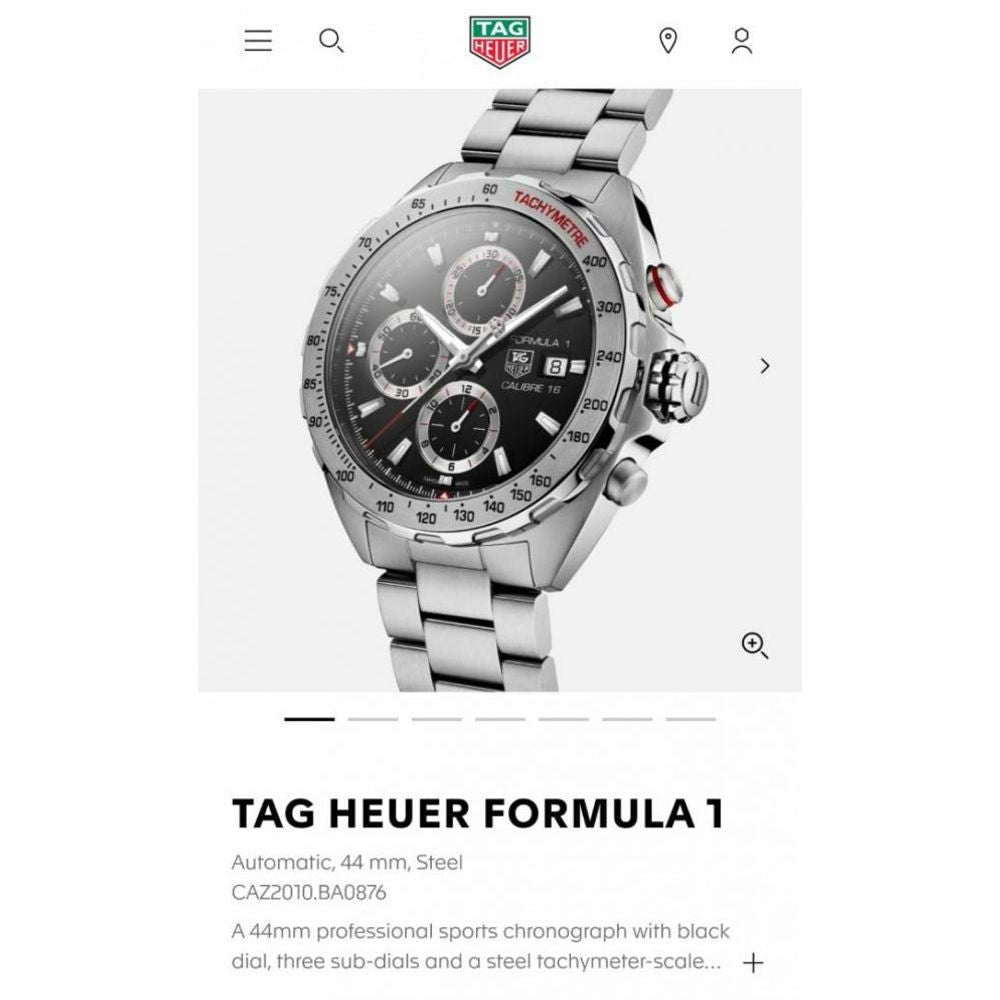 Tag Huer Formula 1 Bettry Chronograph silver Black