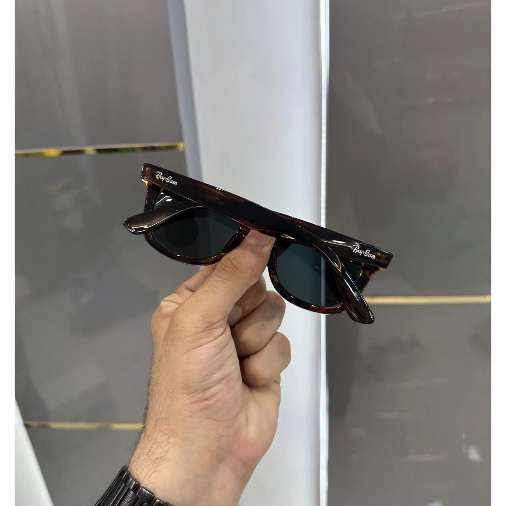 RayBan Grey Black Glossy Premium Shades 4487