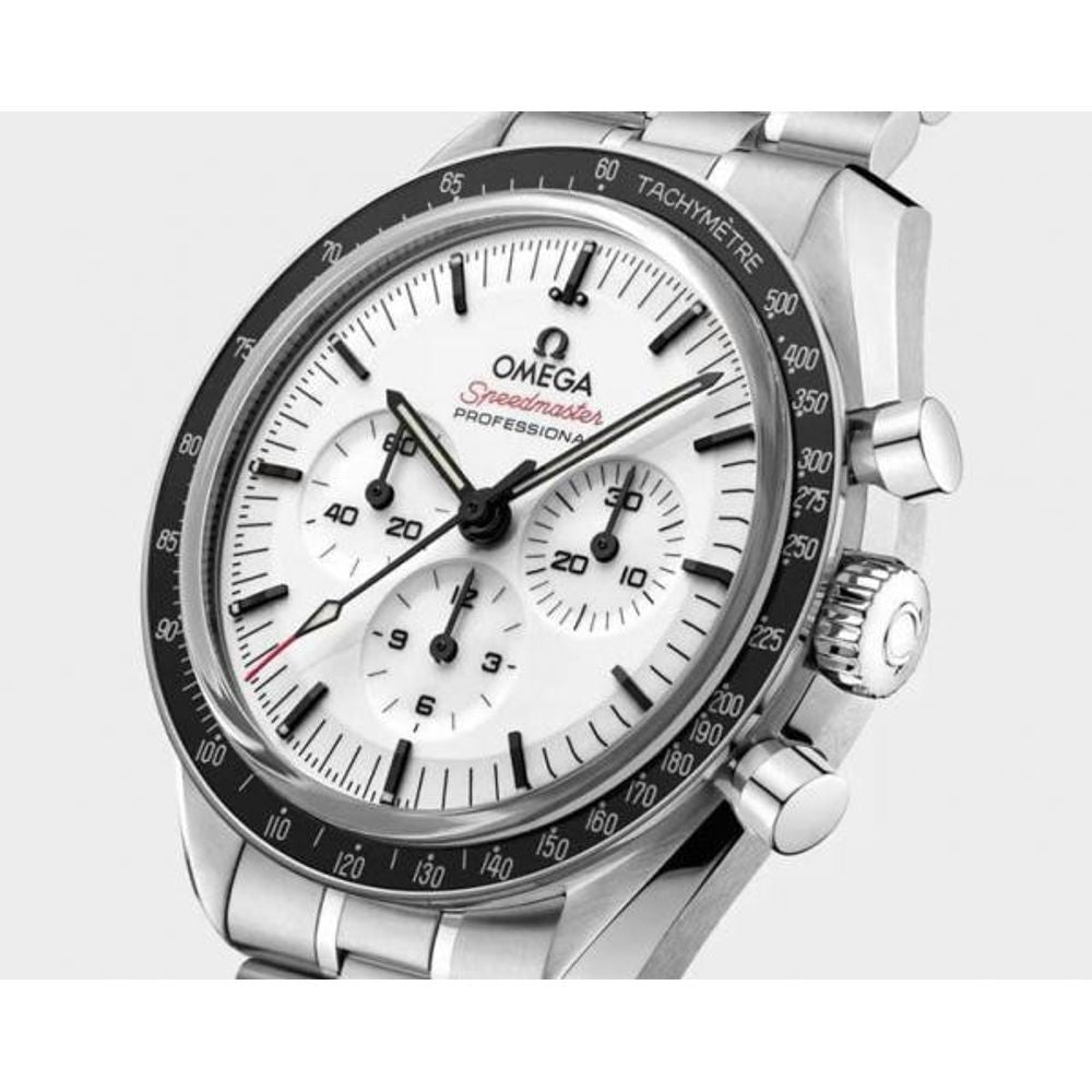 Omegha Speedmaster Moonwatch Professional silver white Chronograp
