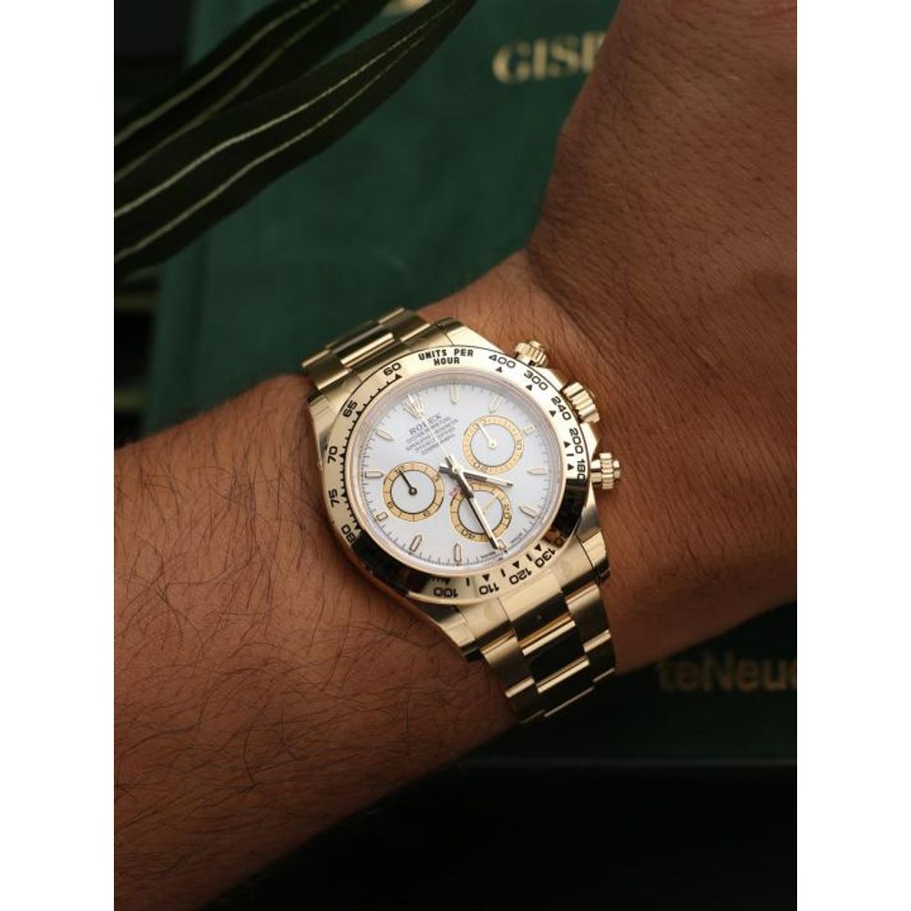 Rolee_x Oyster Perpetual Daytona Chosmograph Gold-White