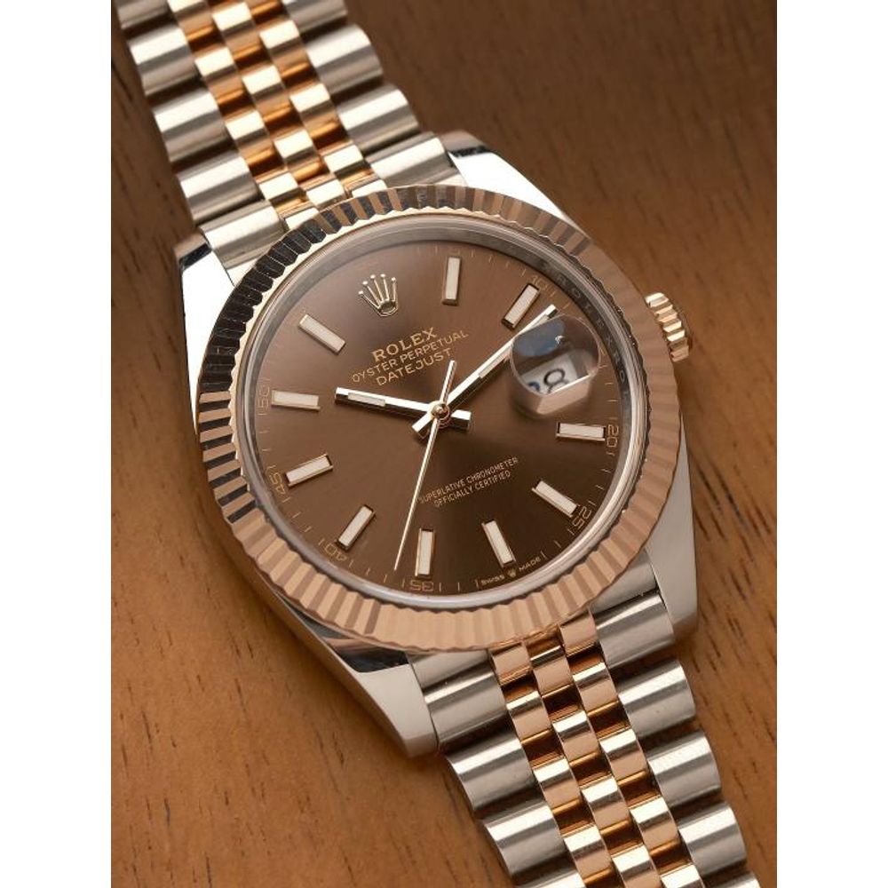 Rolee_x Oyster Perpetual Date Just 2Ton-Copper-Brown