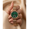 Fossii_l Jacqueline Sun Moon Multifunction Rose Gold Green