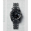 Rolee_x Oyster Perpetual Date Just Diamond Silver-Black-Diamond