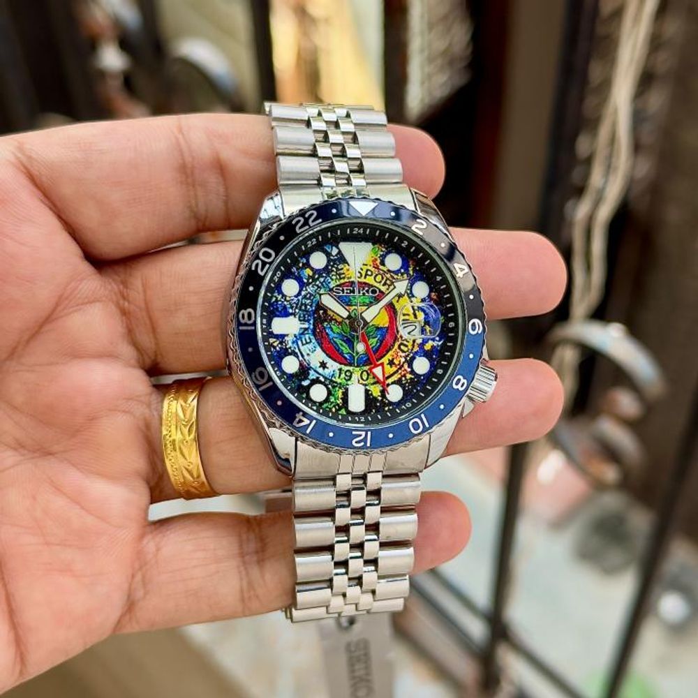 Seiko 5 Sports GMT The Red Devils Concept Bespoke Timepiece