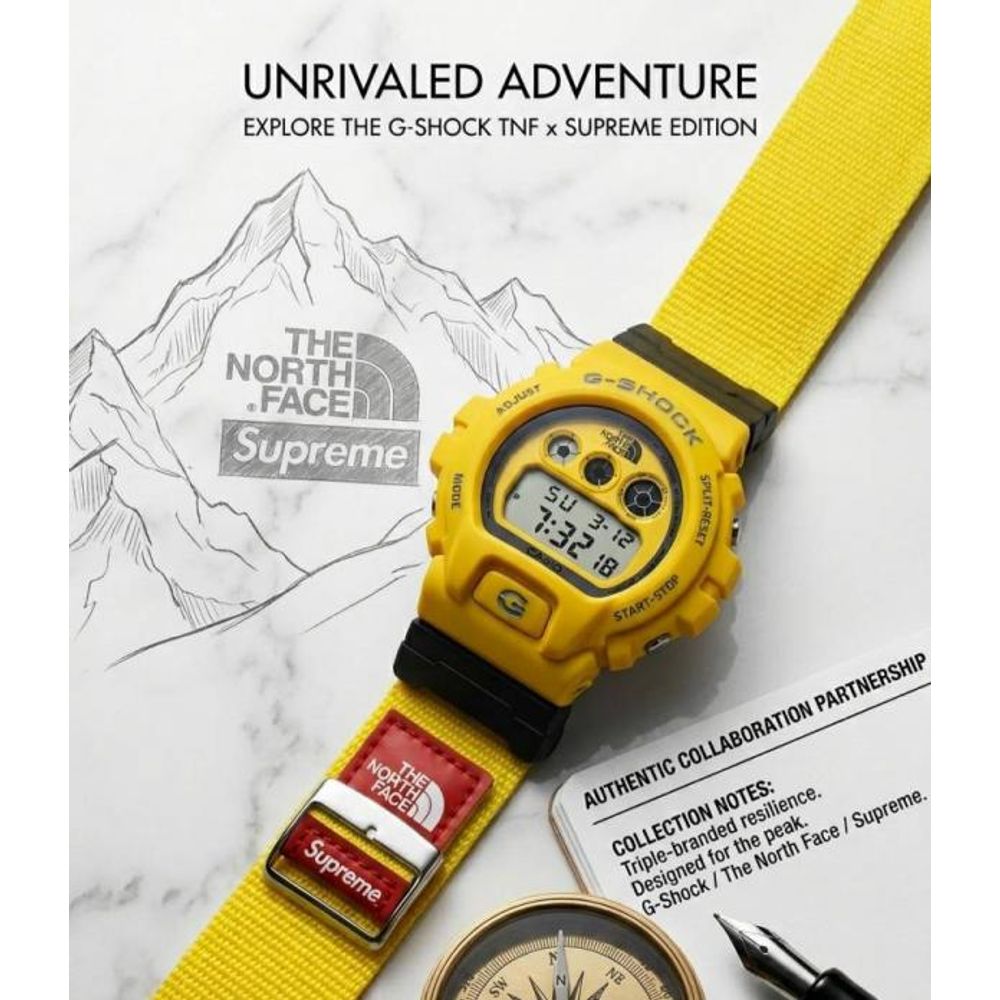 Casio G Shock x Supreme x Special Edition black and yellow
