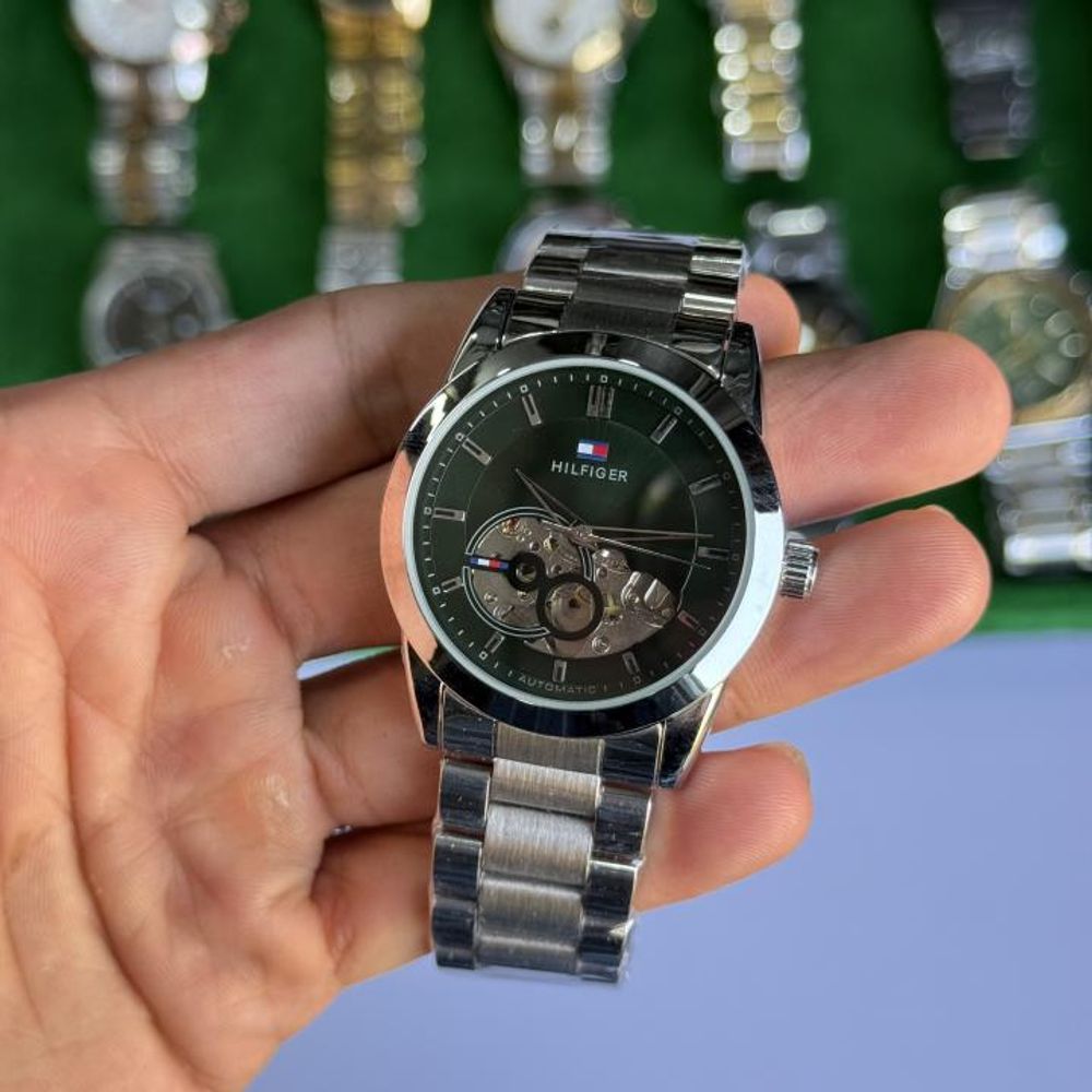 Tommy Hilfigeer Automatic Silver Green