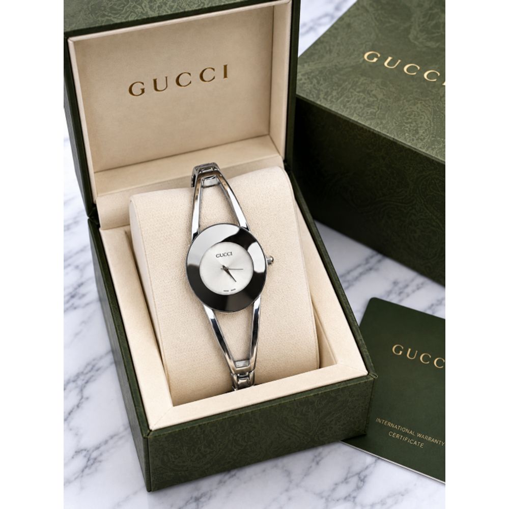 Guchi Women S9051 SILVER WHITE AT357