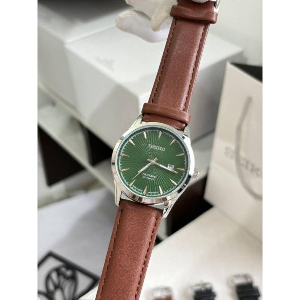 SEIK O PRESAGE LEATHER QUARTZ 933