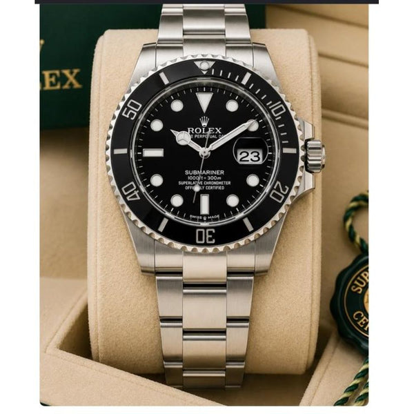 ROLLEX SUBMARINE HQ SILVER BLACK DIAL  AT291