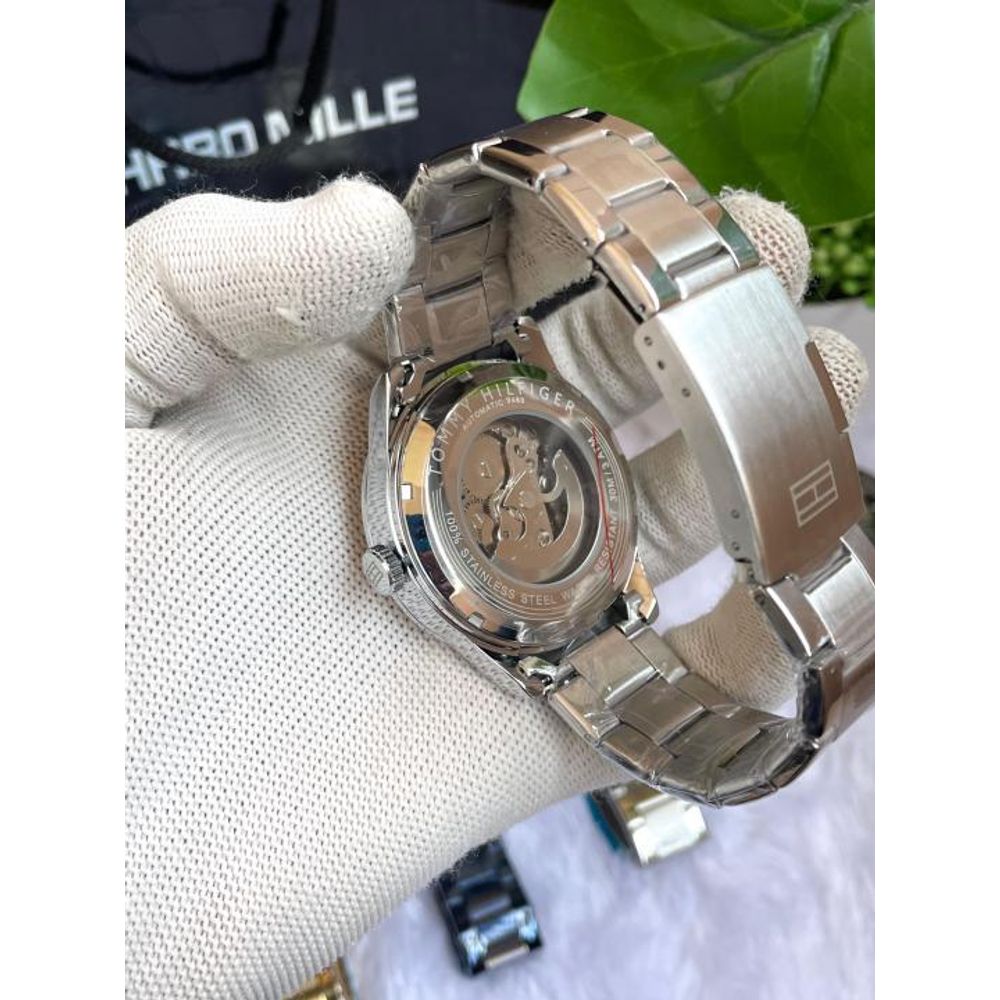 Tommyy  Hilfiger Automatic Silver Blue Dial AT149