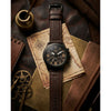 Fosil 10 ATM Latitude Brown Black Dial