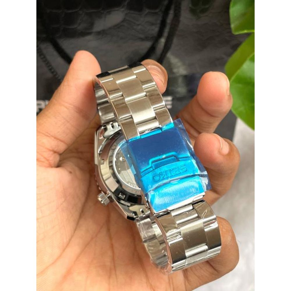 Seiko GMT Open Back Silver White AT459