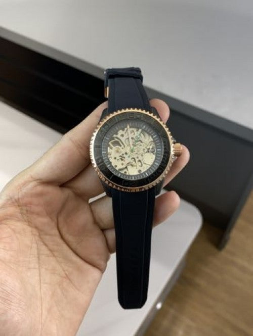 Seiko 5 Skelton black copper