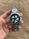 Fossi_l Spinner silver green