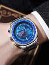 Gucc_i chronograph Silver-Blue