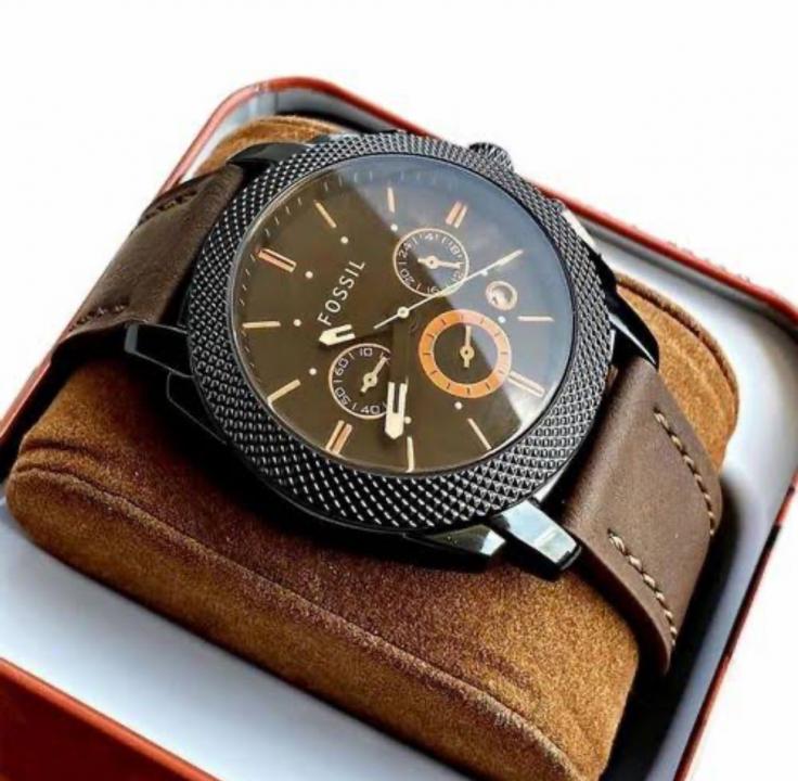 FossilBelt FS4656 Machine Chronograph Brown-Dial