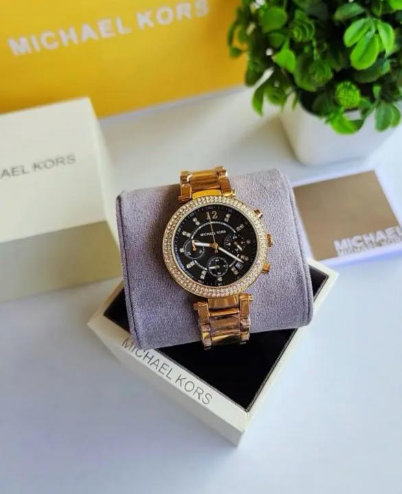 Michael_Kors Gold Black MK3790