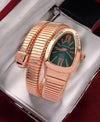 Bvlgari Serpenti Tubogas Rosegold Green Dial