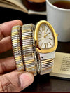 Bvlgari Serpenti Tubogas Gold Two Tone White Dial