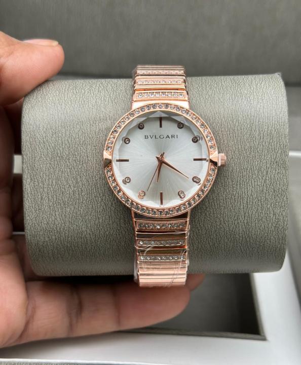 Bvlgari Ladie Swiss Made Rosegold White