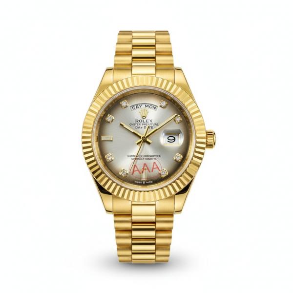 Oyster Perpetual Day Date Diamond Gold Grey