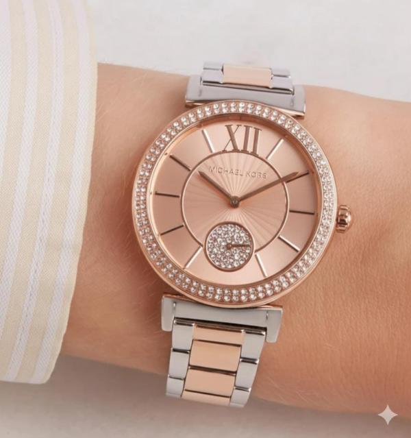 Michael l Kors Abbey_Diamond_Twotune_Rosegold