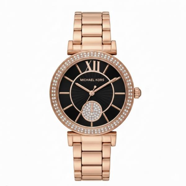 Michael l Kors Abbey_Diamond_Black Dial