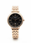 Fossiil Women Rosegold Black Dial