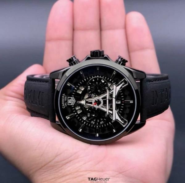 Tag Paris Full Black Leather Belt Watch