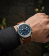 Fossi_l Bronson Chronograph Luggage Leather